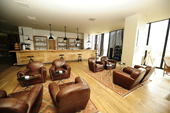 The interior of the hotel